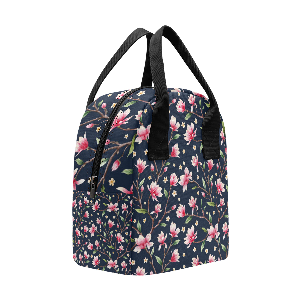Magnolia Pattern Print Design MAG09 Insulated Lunch Bag