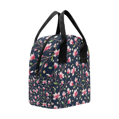 Magnolia Pattern Print Design MAG09 Insulated Lunch Bag