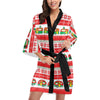 Camper Camping Ugly Christmas Design Print Women's Short Kimono