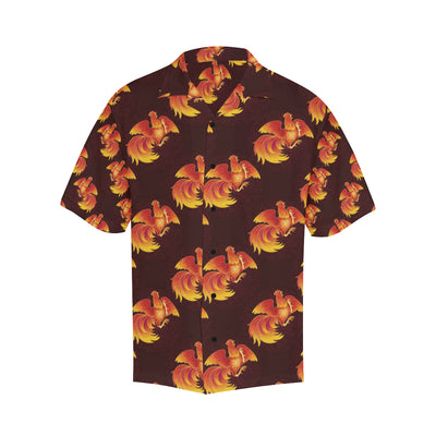 Rooster Pattern Print Design A04 Men's Hawaiian Shirt