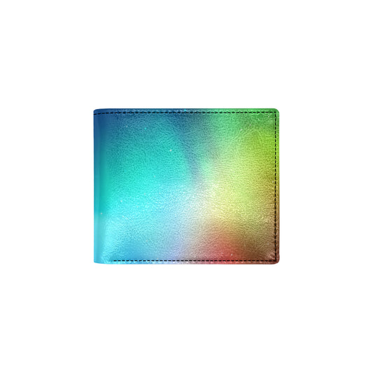 Aurora Borealis Pattern Print Design 02 Men's ID Card Wallet