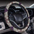 Leopard Pattern Print Design 01 Steering Wheel Cover with Elastic Edge