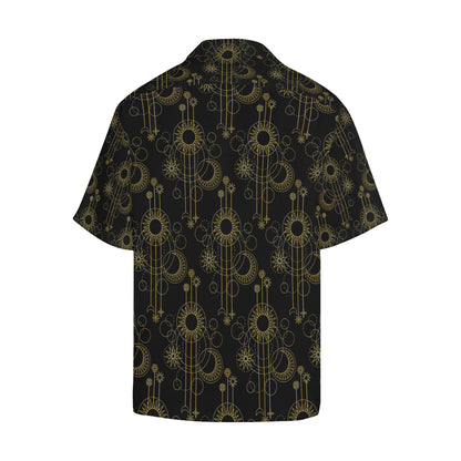 Moon Boho Style Pattern Print Design 01 Men's Hawaiian Shirt