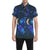 Galaxy Stardust Planet Space Print Men's Short Sleeve Button Up Shirt