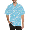 Ocean Wave Pattern Print Design A01 Men's Hawaiian Shirt