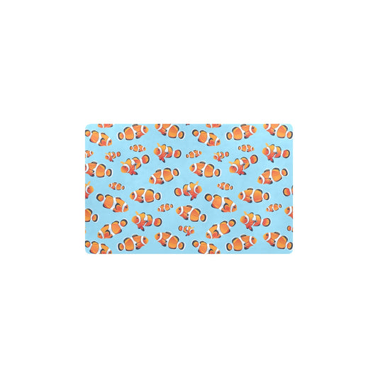 Clownfish Pattern Print Design 01 Kitchen Mat
