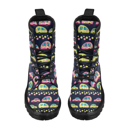 Camper Cute Camping Design No 3 Print Women's Boots