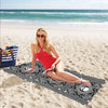 Bandana Skull Print Design LKS303 Beach Towel 32" x 71"