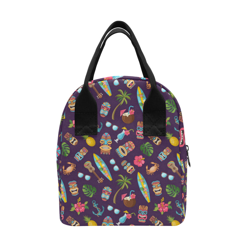 Hawaiian Themed Pattern Print Design H024 Insulated Lunch Bag