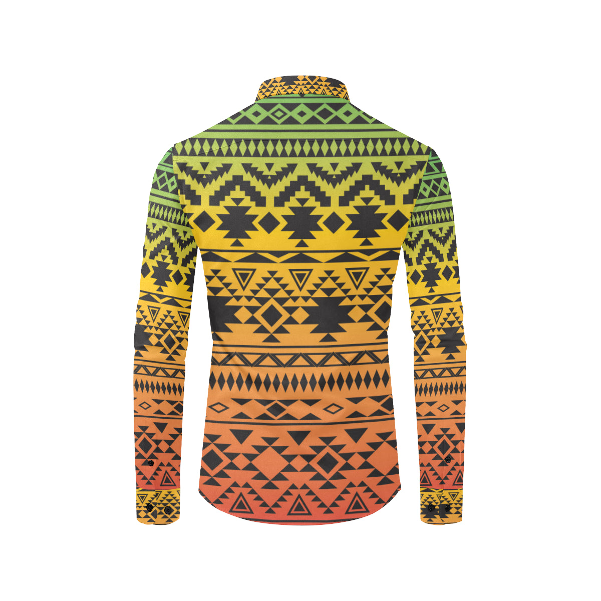 Rastafarian Pattern Print Design A04 Men's Long Sleeve Shirt