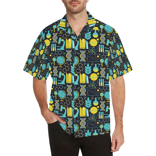 Science Print Design LKS301 Men's Hawaiian Shirt