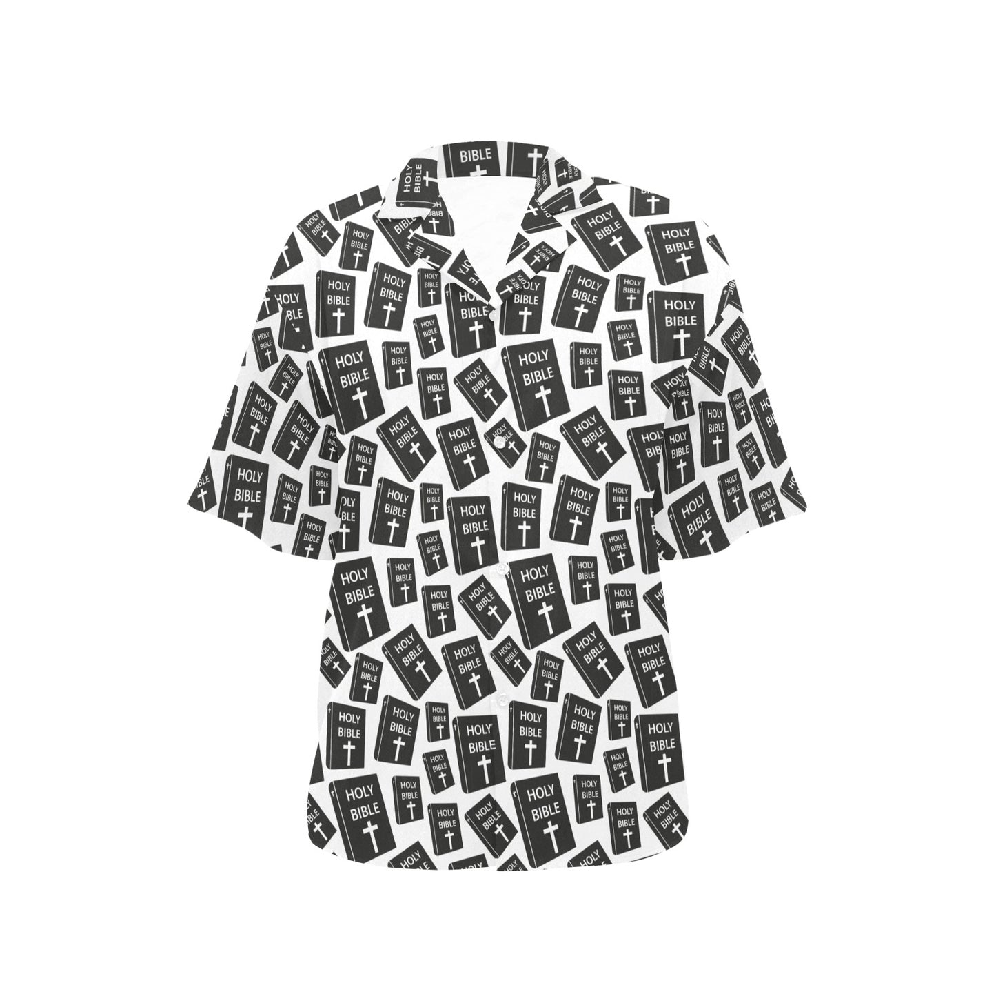 Christian Holy Bible Book Pattern Women's Hawaiian Shirt