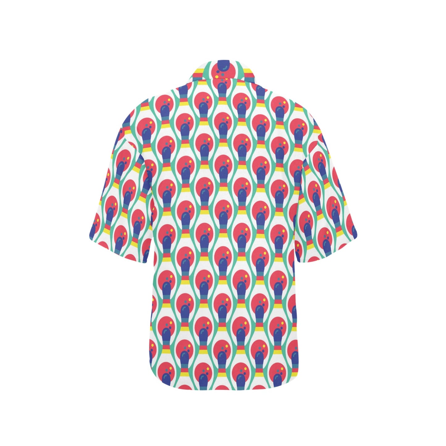 Bowling Pattern Print Design 05 Women's Hawaiian Shirt