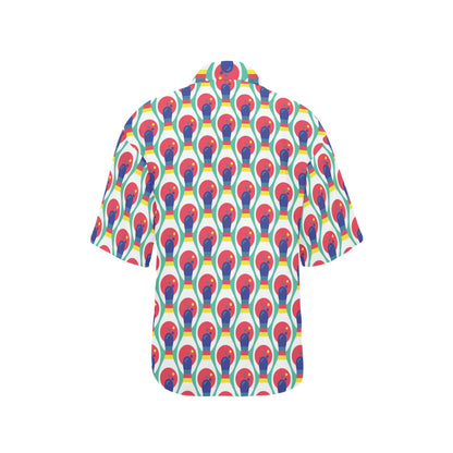 Bowling Pattern Print Design 05 Women's Hawaiian Shirt