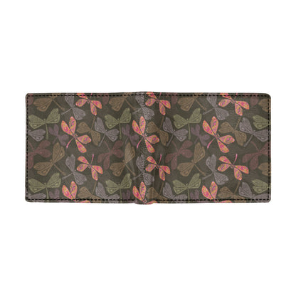 Dragonfly Pattern Print Design 02 Men's ID Card Wallet