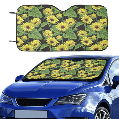 Sunflower Print Design LKS3010 Car front Windshield Sun Shade