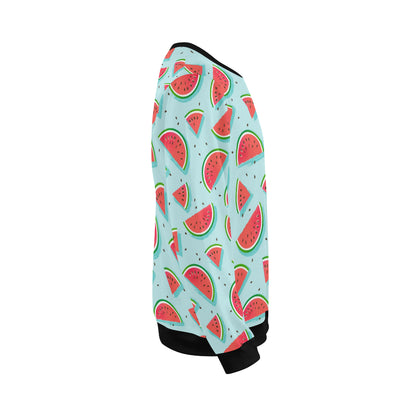 Watermelon Pattern Print Design WM03 Men Long Sleeve Sweatshirt