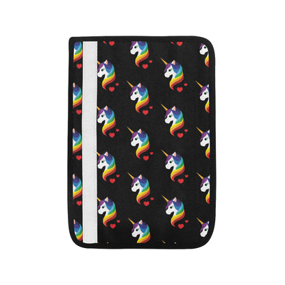 Rainbow Unicorn Pattern Print Design A03 Car Seat Belt Cover