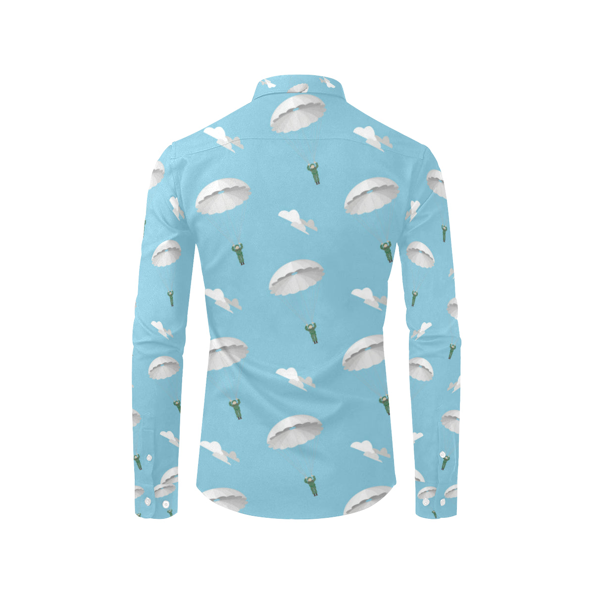 Paratrooper Pattern Print Design A02 Men's Long Sleeve Shirt