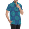 Medallion Pattern Print Design 04 Men's Short Sleeve Button Up Shirt