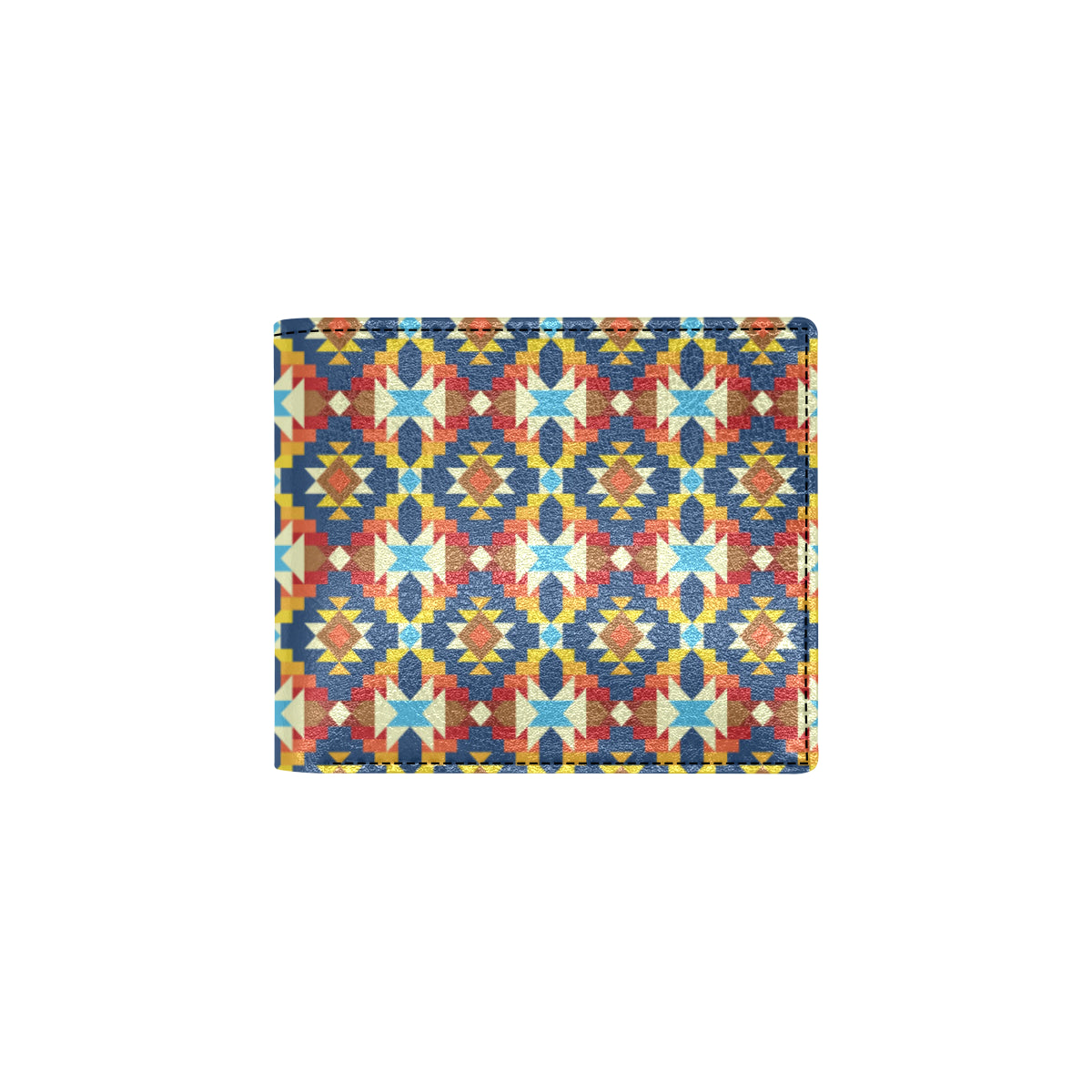 Aztec Pattern Print Design 01 Men's ID Card Wallet