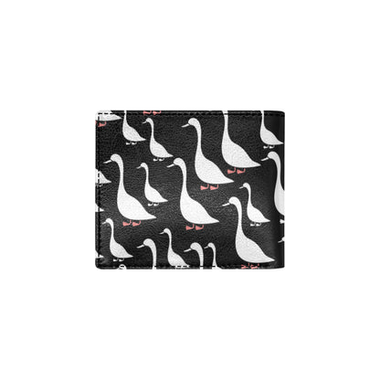 Goose Pattern Print Design 01 Men's ID Card Wallet