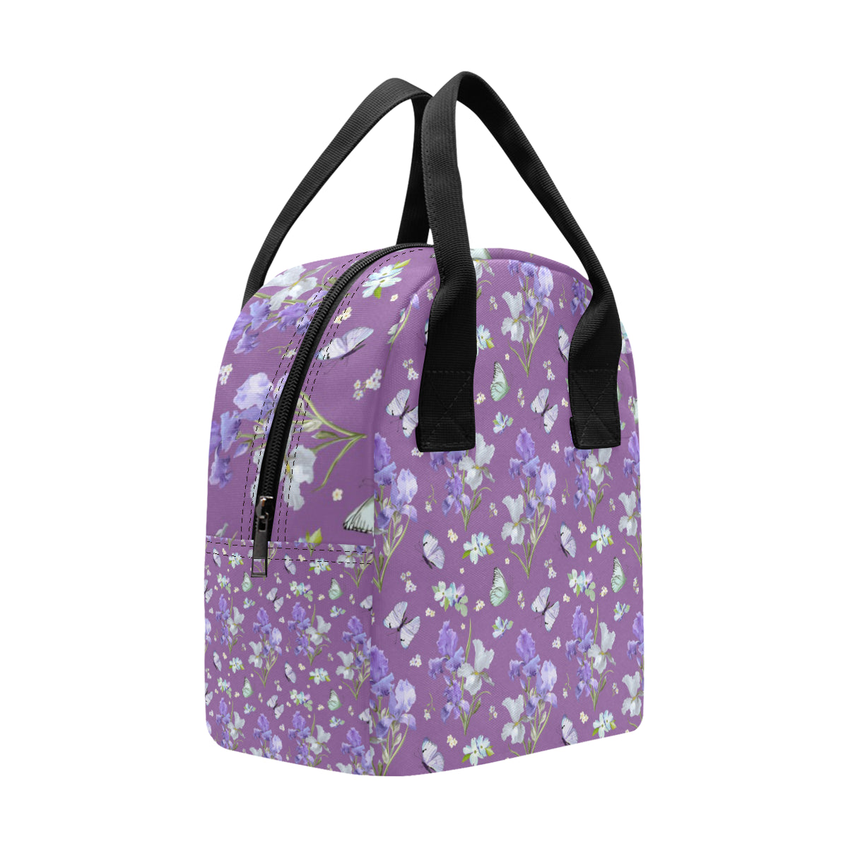 Iris Pattern Print Design IR09 Insulated Lunch Bag