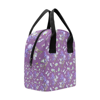Iris Pattern Print Design IR09 Insulated Lunch Bag