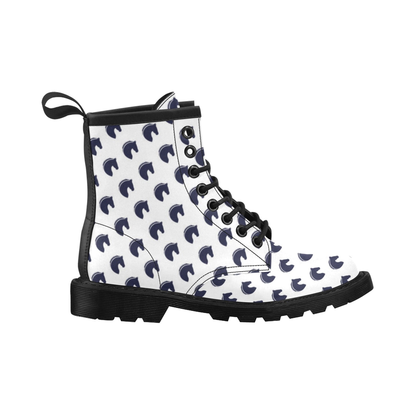 Horse Head Print Design LKS303 Women's Boots