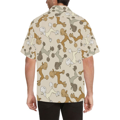 Poodle Pattern Print Design A01 Men's Hawaiian Shirt