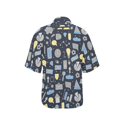Accounting Financial Pattern Print Design 04 Women's Hawaiian Shirt