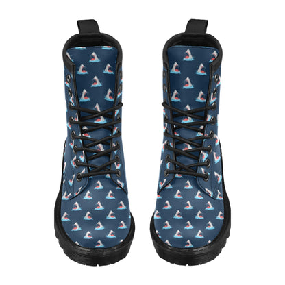 Shark Print Design LKS3010 Women's Boots