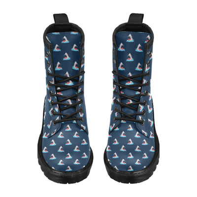 Shark Print Design LKS3010 Women's Boots