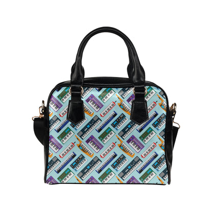 Synthesizer Pattern Print Design 02 Shoulder Handbag