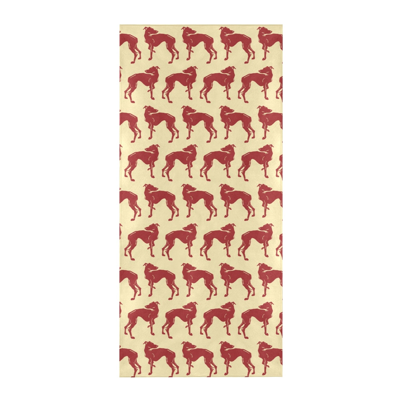 Whippets Print Design LKS301 Beach Towel 32" x 71"