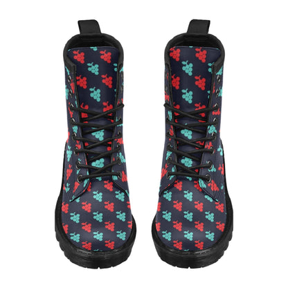 Grape Pattern Print Design GP07 Women's Boots