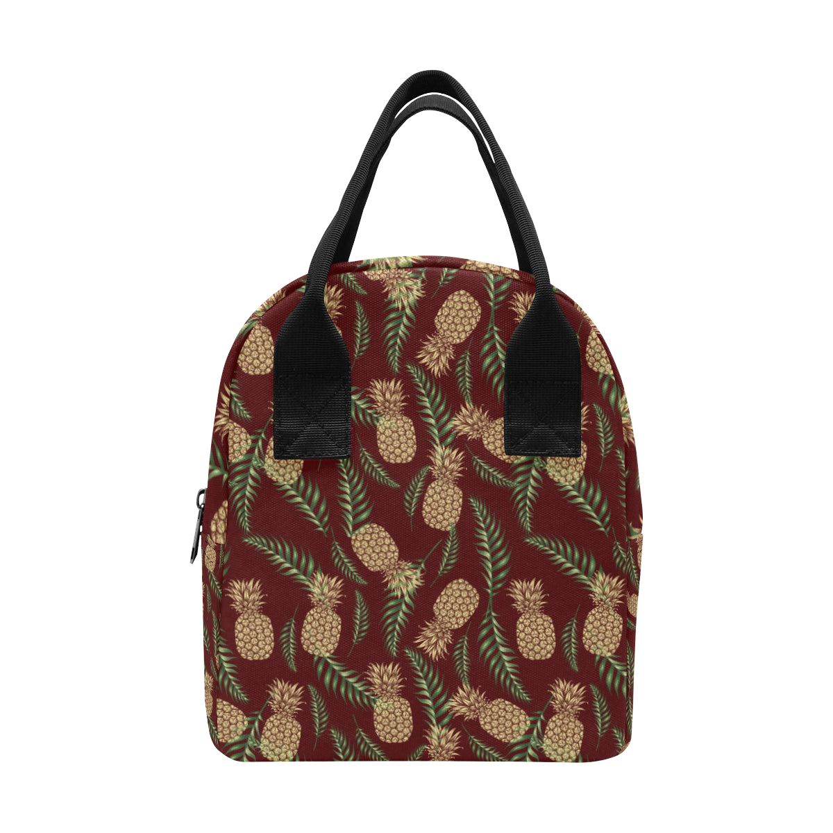 Pineapple Pattern Print Design PP013 Insulated Lunch Bag