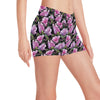 Magnolia Pattern Print Design MAG011 Yoga Shorts