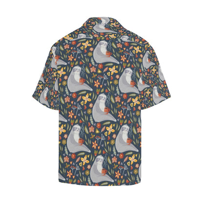 Sloth Print Design LKS303 Men's Hawaiian Shirt