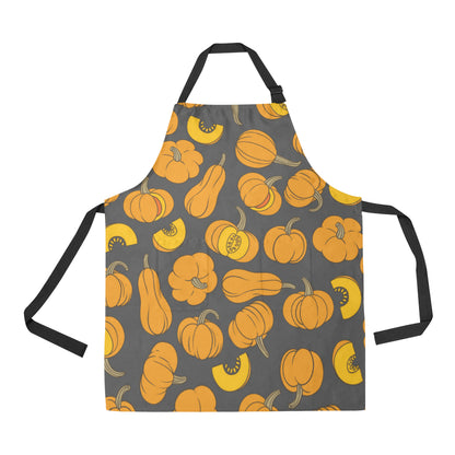 Pumpkin Pattern Print Design A03 Apron with Pocket