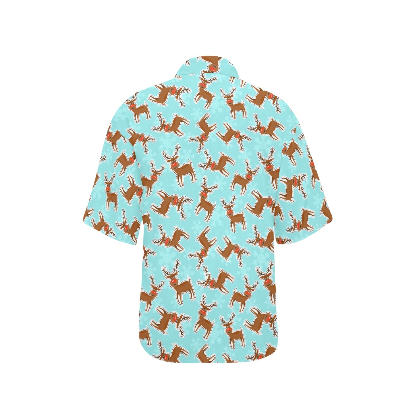 Reindeer Print Design LKS403 Women's Hawaiian Shirt