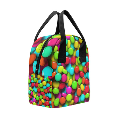 Candy Pattern Print Design CA03 Insulated Lunch Bag