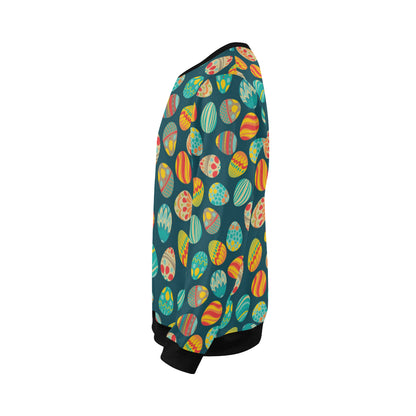Easter Eggs Pattern Print Design RB09 Men Long Sleeve Sweatshirt