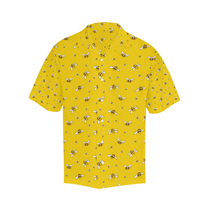 Bee Pattern Print Design 05 Men's Hawaiian Shirt