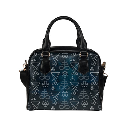 Pentagram Pattern Print Design A03 Shoulder Handbag