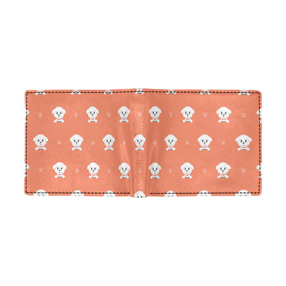 Bichons Frise Pattern Print Design 02 Men's ID Card Wallet