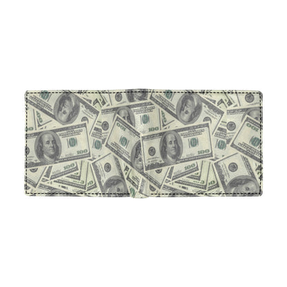 Dollar Pattern Print Design DO02 Men's ID Card Wallet
