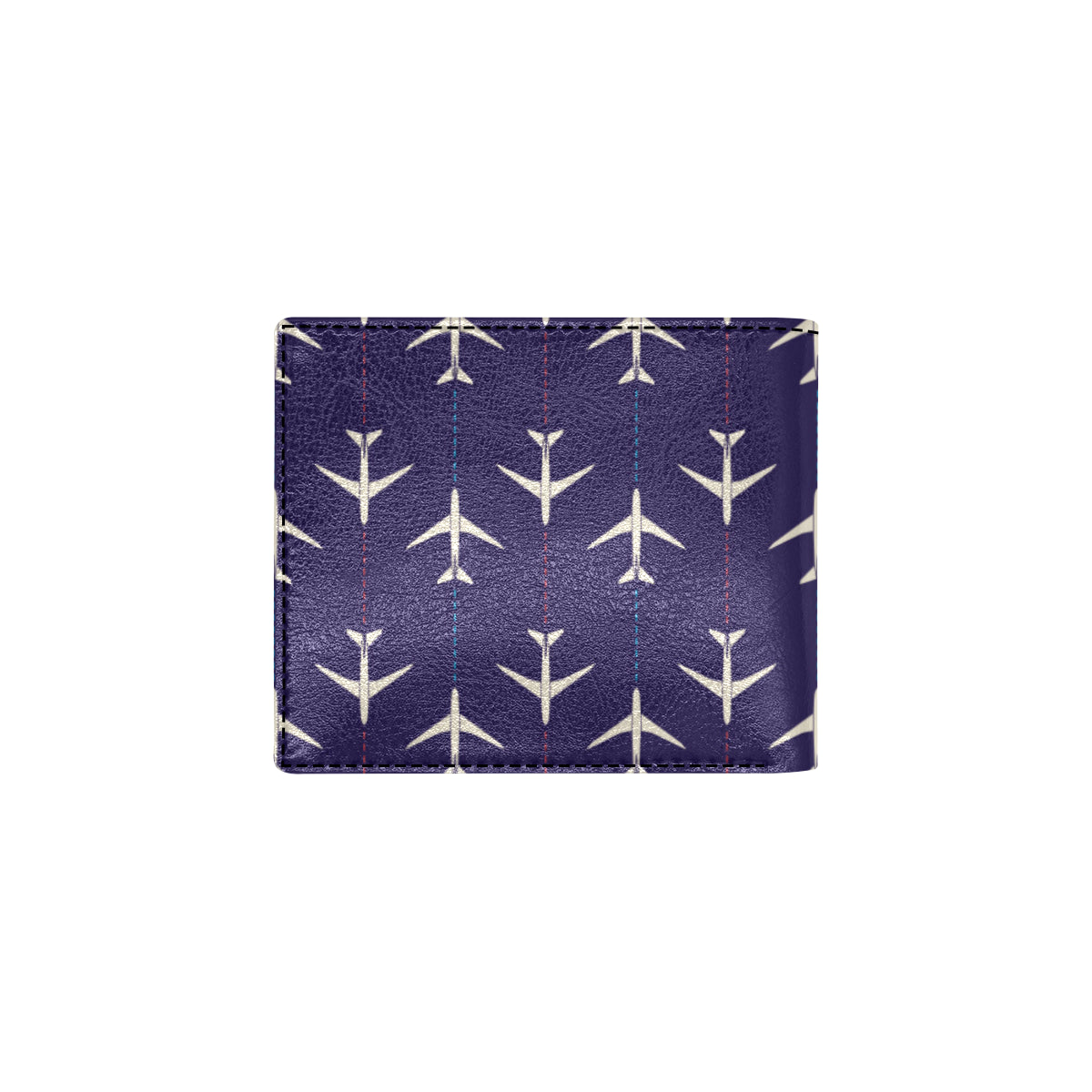 Airplane Pattern Print Design 03 Men's ID Card Wallet