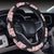 Chihuahua Pink Print Pattern Steering Wheel Cover with Elastic Edge