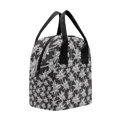 Palm Tree Pattern Print Design PT03 Insulated Lunch Bag